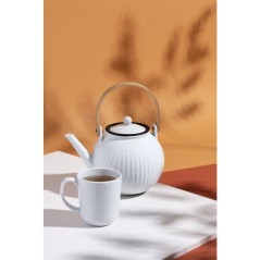 Théiere - BODUM - Douro - En porcelaine - Filtre en acier inoxydable
