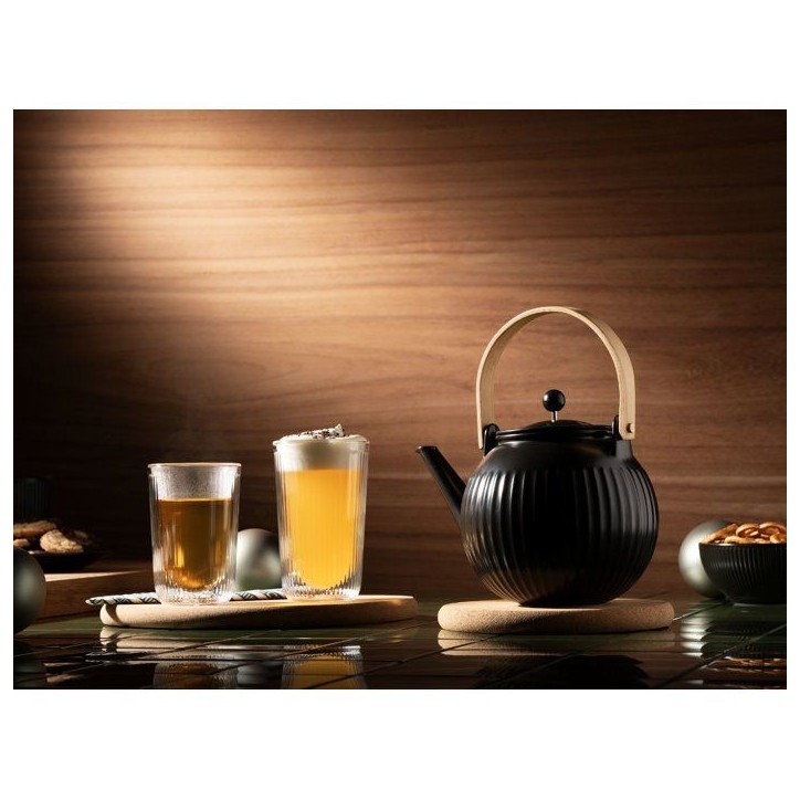 Théiere a piston - BODUM - Douro - En porcelaine - Filtre inox - 1,5 l
