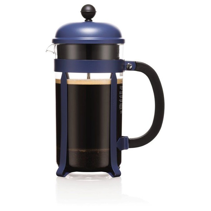 Cafetiere a piston - BODUM - Chambord - 8 tasses - 1 l - Verseuse SAN - Armature plastique