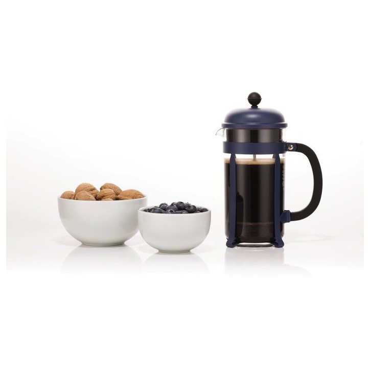 Cafetiere a piston - BODUM - Chambord - 8 tasses - 1 l - Verseuse SAN - Armature plastique