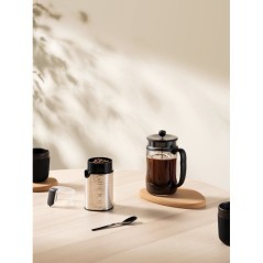 Cafetiere a piston - BODUM - Young Press - 1 L - 8 tasses - Verre / Noir