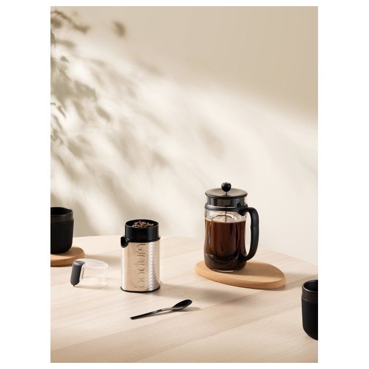 Cafetiere a piston - BODUM - Young Press - 1 L - 8 tasses - Verre / Noir Cafetiere a piston - BODUM - Young Press - 1 L - 8 tasses - Verre / Noir
