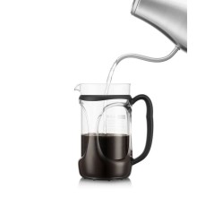 Cafetiere a piston - BODUM - Young Press - 1 L - 8 tasses - Verre / No