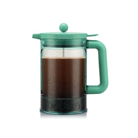 Cafetiere - BODUM - Bean Set Hot & Cold Brew - 1,5 L - 12 tasses - Avec couvercle - Vert