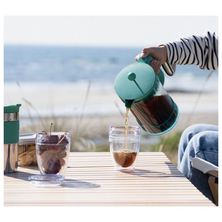 Cafetiere - BODUM - Bean Set Hot & Cold Brew - 1,5 L - 12 tasses - Avec couvercle - Vert Cafetiere - BODUM - Bean Set Hot & Cold Brew - 1,5 L - 12 tasses - Avec couvercle - Vert