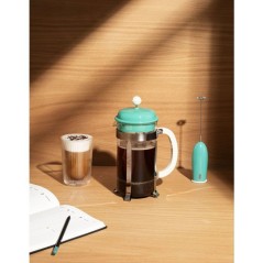 Cafetiere a piston avec verseuse - BODUM - Caffettiera - En verre - 8 tasses - 1 L - Vert