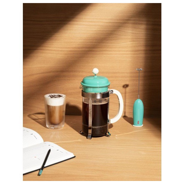 Cafetiere a piston avec verseuse - BODUM - Caffettiera - En verre - 8 tasses - 1 L - Vert