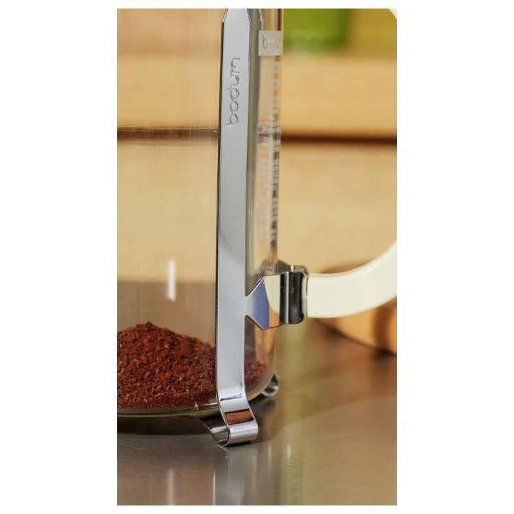Cafetiere a piston avec verseuse - BODUM - Caffettiera - En verre - 8 tasses - 1 L - Orange