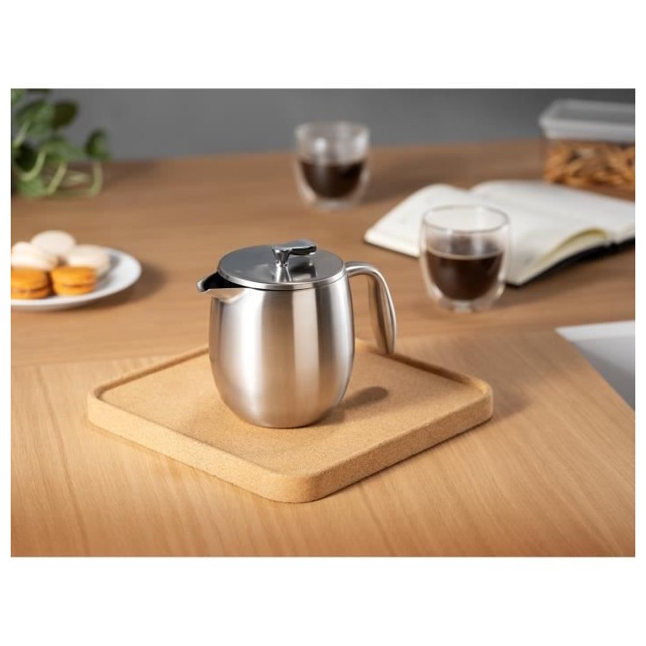 Cafetiere a piston - BODUM - Columbia - Double paroi - 4 tasses - 0.5 l - Inox - Mat