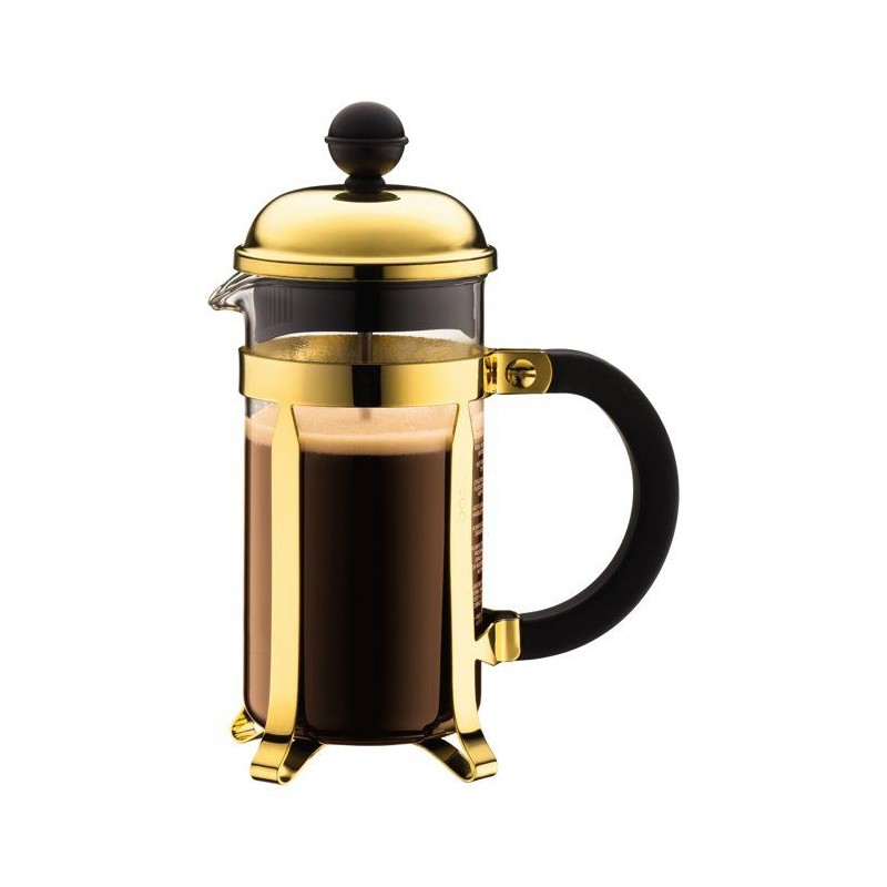 Cafetiere a piston - BODUM - Chambord - 0,35 L - 3 tasses - Acier inox