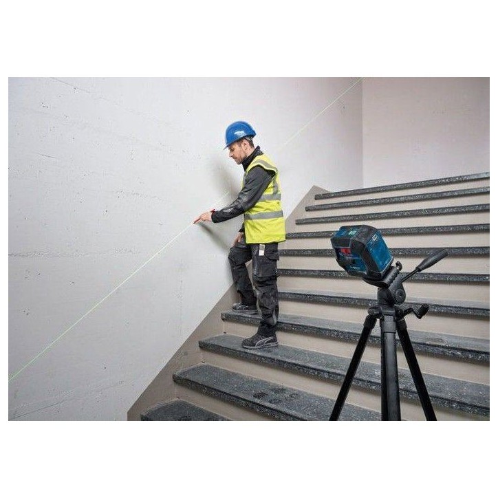Laser lignes - BOSCH PROFESSIONAL - GLL 20-22 G - Laser vert - Alimentation Dual Power - Précision ± 0,3 mm/m