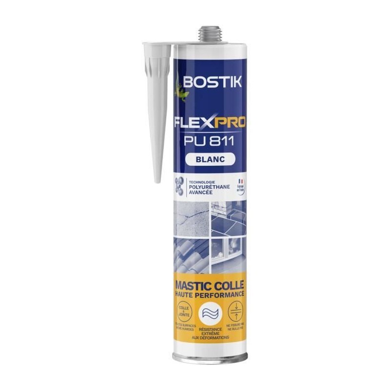 Mastic colle/joint - BOSTIK - Flexpro PU811 - Tous matériaux - Intér