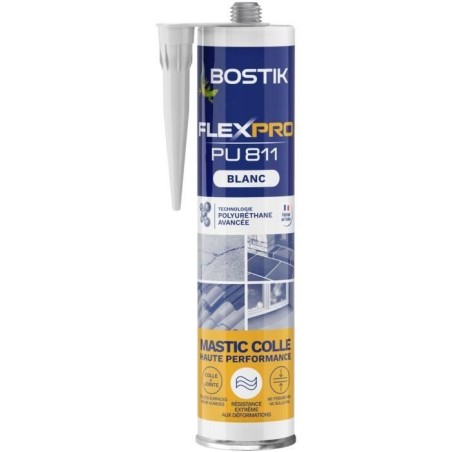 Mastic colle/joint - BOSTIK - Flexpro PU811 - Tous matériaux - Intér
