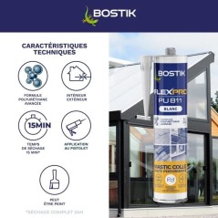 Mastic colle/joint - BOSTIK - Flexpro PU811 - Tous matériaux - Intér
