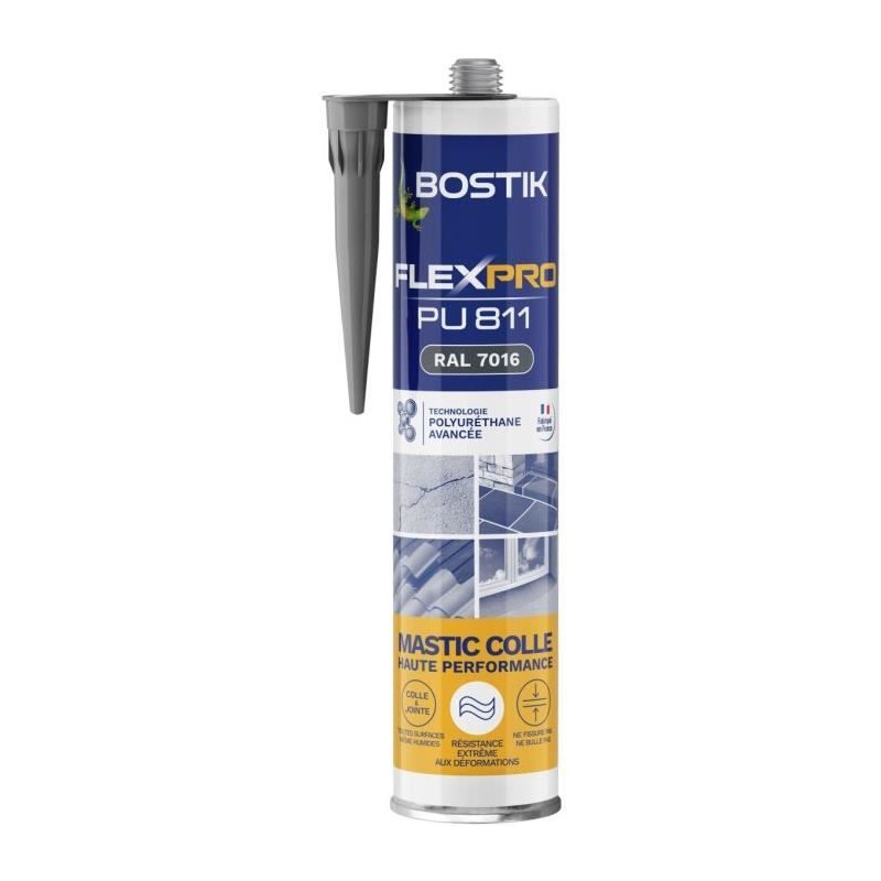 Mastic colle/joint - BOSTIK - Flexpro PU811 - Tous matériaux - Intér