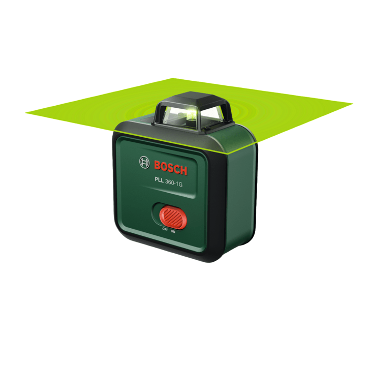 Laser lignes BOSCH - PLL 360-1 G - Avec un manuel d'utilisation, housse de protection, batterie Li-ion Laser lignes BOSCH - PLL 360-1 G - Avec un manuel d'utilisation, housse de protection, batterie Li-ion