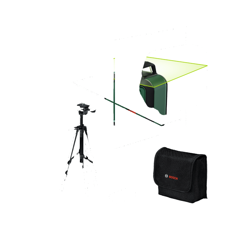 Laser lignes BOSCH - PLL 360-1 G - Avec un trépied TT120, une housse