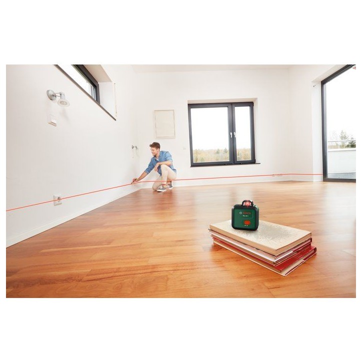 Laser lignes BOSCH - PLL 360-1 - Avec un manuel d'utilisation, housse de protection, piles Laser lignes BOSCH - PLL 360-1 - Avec un manuel d'utilisation, housse de protection, piles