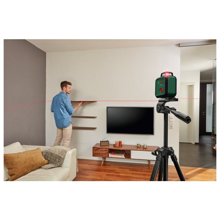 Laser lignes BOSCH - PLL 360-1 - Avec trépied TT120, une housse de protection, un manuel d'utilisation et des piles