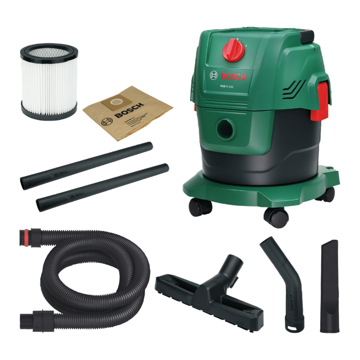Aspirateur universel traineau BOSCH - PAS 15-200 - 1200W - 30 l/s - Réservoir 15L - 200 mbar Aspirateur universel traineau BOSCH - PAS 15-200 - 1200W - 30 l/s - Réservoir 15L - 200 mbar
