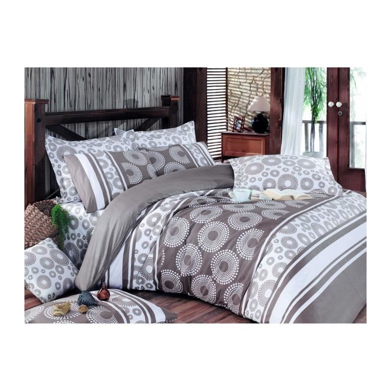 Parure de lit - 1 housse de couette 220 x 240 cm + 2 taies d'oreiller Parure de lit - 1 housse de couette 220 x 240 cm + 2 taies d'oreiller
