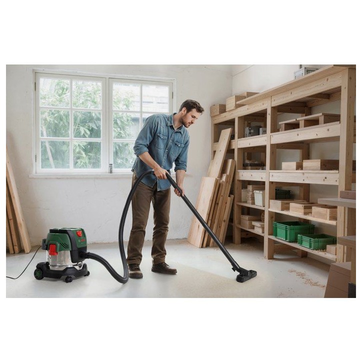 Aspirateur universel BOSCH - PAS 15-220PRS - 1300W - 65 l/s - Réservoir 15L - 220 mbar Aspirateur universel BOSCH - PAS 15-220PRS - 1300W - 65 l/s - Réservoir 15L - 220 mbar