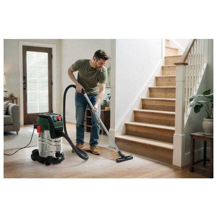 Aspirateur universel BOSCH - PAS 30-240PRS - 1300W - 67 l/s - Réservoir 30L - 240 mbar