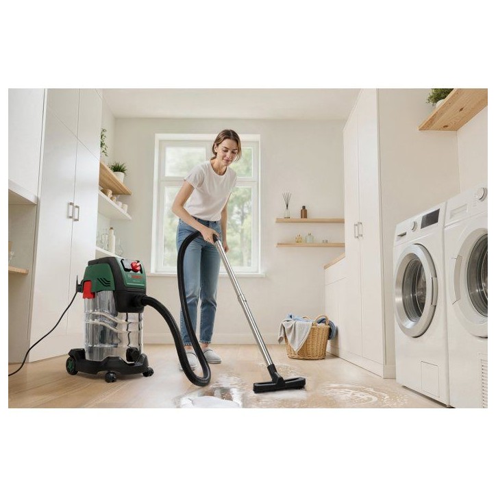 Aspirateur universel BOSCH - PAS 30-240PRS - 1300W - 67 l/s - Réservoir 30L - 240 mbar