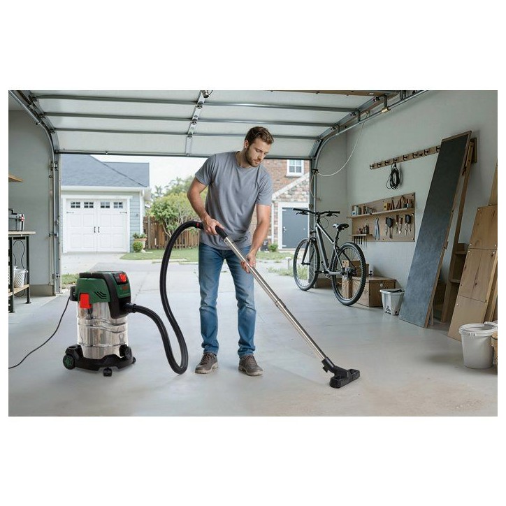 Aspirateur universel BOSCH - PAS 30-240PRS - 1300W - 67 l/s - Réservoir 30L - 240 mbar
