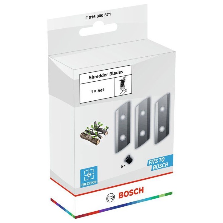 Lames de broyeur de végétaux BOSCH - Pour l'UniversalShredder 2x18V