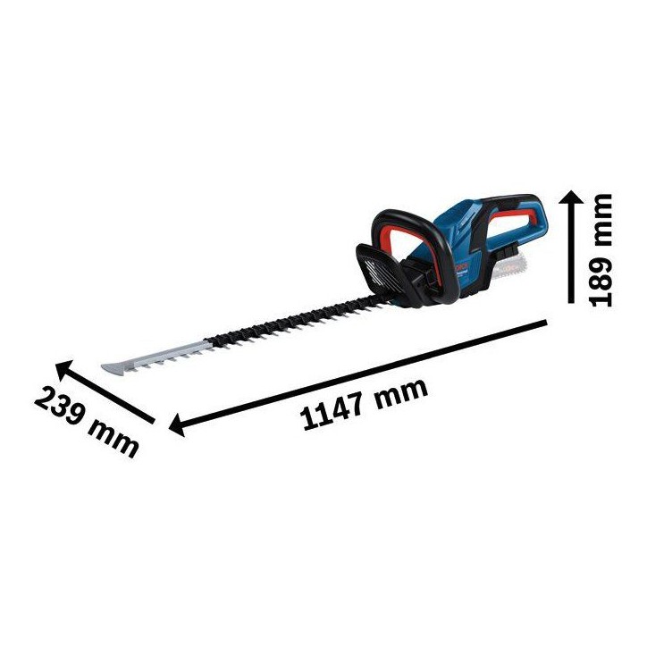 Taille-haie sans fil BOSCH PROFESSIONAL - GHE 18V-60 - 18V - 20mm - Batterie GBA 4.0Ah + chargeur