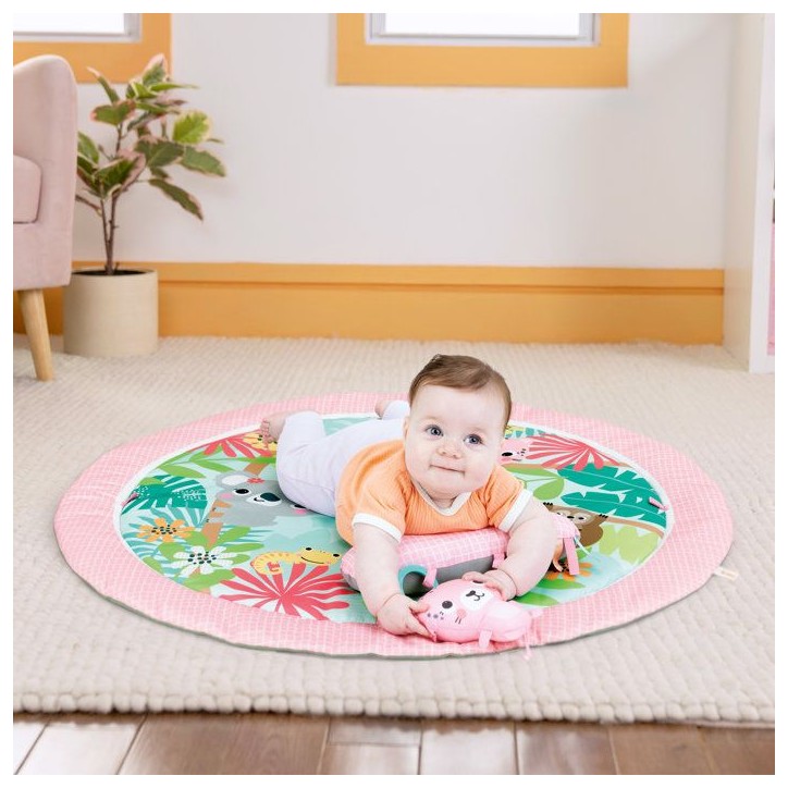 BRIGHT STARTS- Tapis d'éveil pliable POP 'N Wiggle Rosy Rainforest BRIGHT STARTS- Tapis d'éveil pliable POP 'N Wiggle Rosy Rainforest