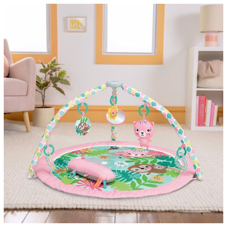 BRIGHT STARTS- Tapis d'éveil pliable POP 'N Wiggle Rosy Rainforest BRIGHT STARTS- Tapis d'éveil pliable POP 'N Wiggle Rosy Rainforest