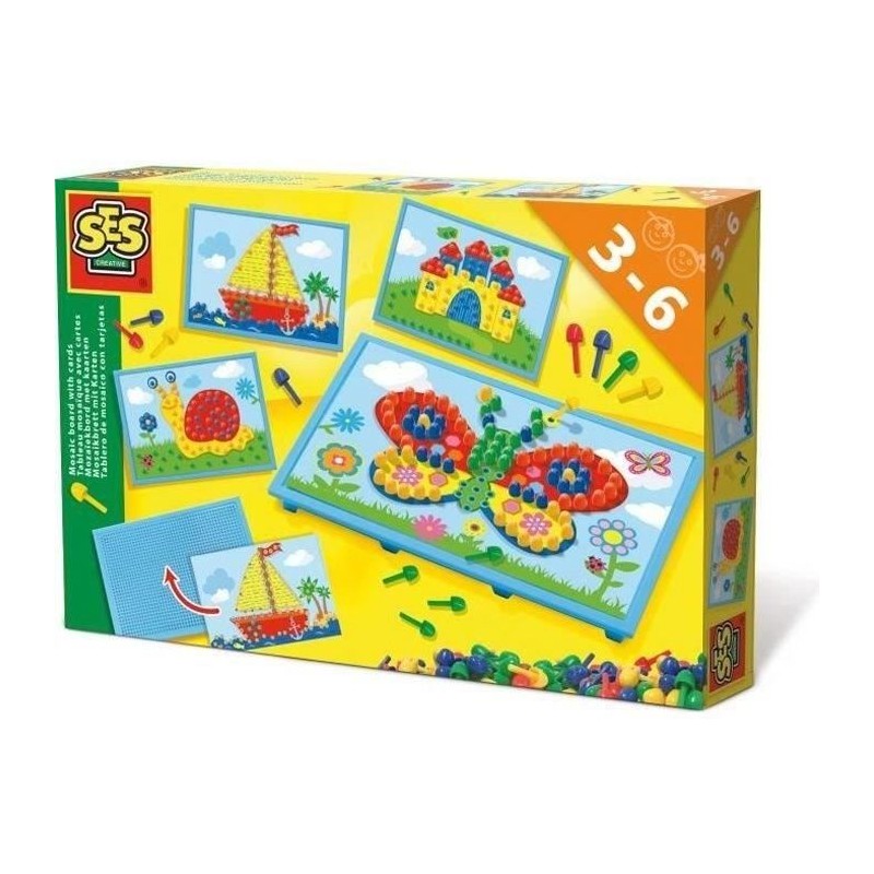 SES CREATIVE Tableau mosaique avec cartes SES CREATIVE Tableau mosaique avec cartes