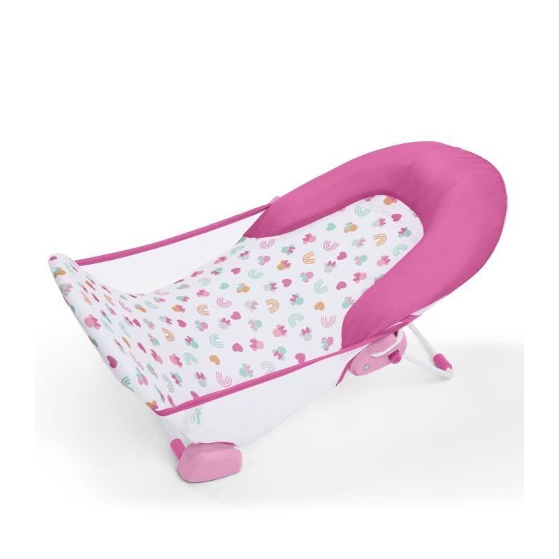 DISNEY BABY- MINNIE- Transat de bain pour bébé fille pliable rose