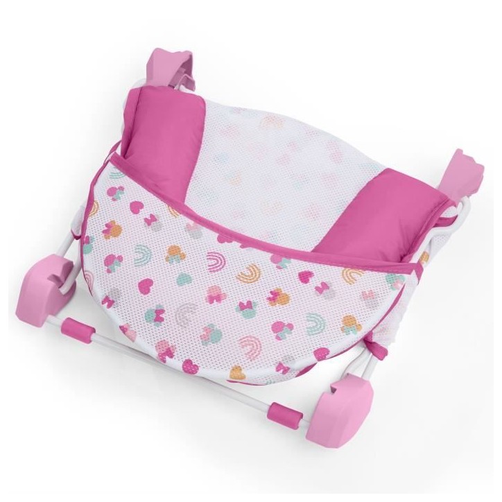 DISNEY BABY- MINNIE- Transat de bain pour bébé fille pliable rose