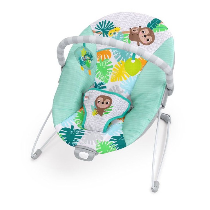 BRIGHT STARTS Transat bébé vibrant Wild Wonders- Arche avec jouets d'éveil amovible, Harnais 3 points BRIGHT STARTS Transat bébé vibrant Wild Wonders- Arche avec jouets d'éveil amovible, Harnais 3 points