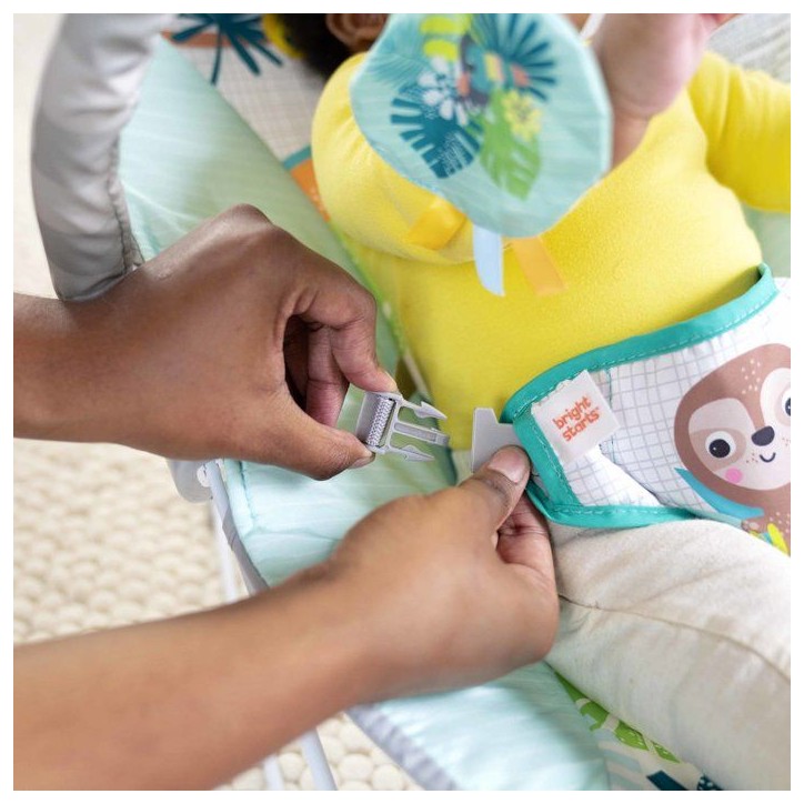 BRIGHT STARTS Transat bébé vibrant Wild Wonders- Arche avec jouets d'éveil amovible, Harnais 3 points BRIGHT STARTS Transat bébé vibrant Wild Wonders- Arche avec jouets d'éveil amovible, Harnais 3 points
