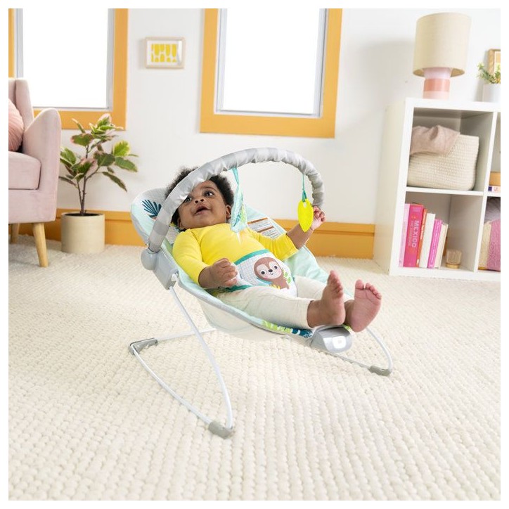 BRIGHT STARTS Transat bébé vibrant Wild Wonders- Arche avec jouets d'éveil amovible, Harnais 3 points BRIGHT STARTS Transat bébé vibrant Wild Wonders- Arche avec jouets d'éveil amovible, Harnais 3 points