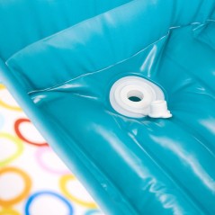 BRIGHT STARTS- Baignoire gonflable avec pompe intégré, 8 balles de j