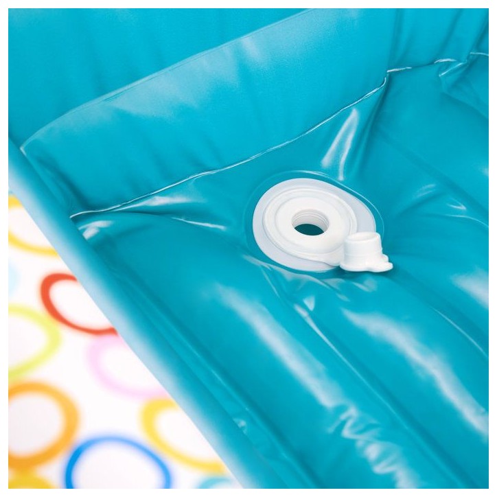 BRIGHT STARTS- Baignoire gonflable avec pompe intégré, 8 balles de jeu et bouche d'évacuation BRIGHT STARTS- Baignoire gonflable avec pompe intégré, 8 balles de jeu et bouche d'évacuation