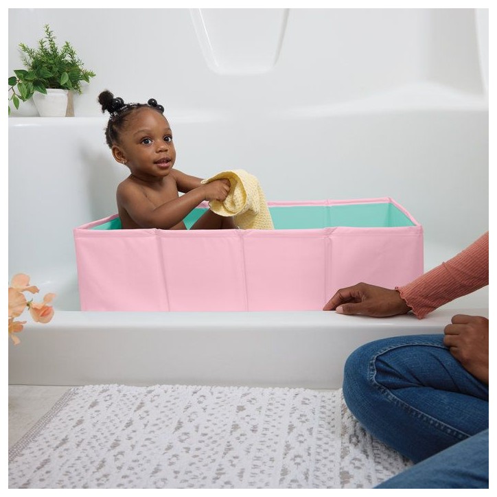 DISNEY BABY- MINNIE, Baignoire bébé pliable - Nomade - Doublure imperméable - Facile a nettoyer- Bouche d'évacuation facile DISNEY BABY- MINNIE, Baignoire bébé pliable - Nomade - Doublure imperméable - Facile a nettoyer- Bouche d'évacuation facile
