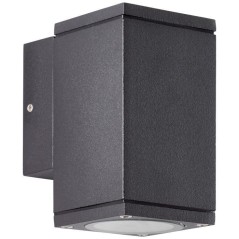Applique murale extérieure - BRILLIANT - HALLY - Métal et verre - Anthracite - GU10 LED - 1 x 10 W IP44