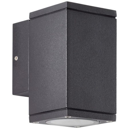Applique murale extérieure - BRILLIANT - HALLY - Métal et verre - Anthracite - GU10 LED - 1 x 10 W IP44