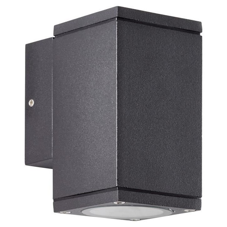 Applique murale extérieure - BRILLIANT - HALLY - Métal et verre - Anthracite - GU10 LED - 1 x 10 W IP44