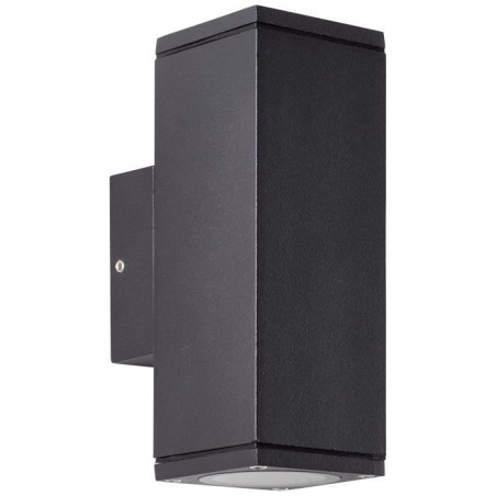Applique murale extérieure - BRILLIANT - HALLY - Métal et verre - Anthracite - GU10 LED - 2x 10 W IP44