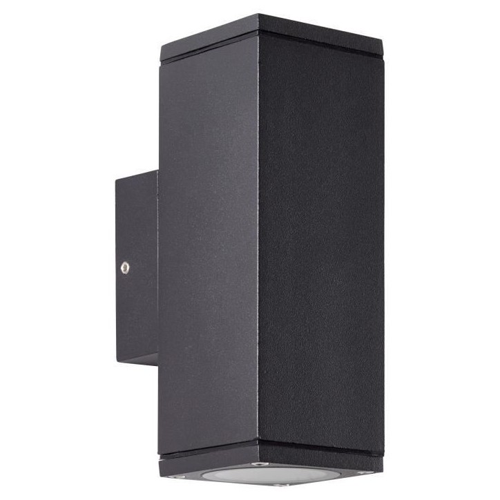 Applique murale extérieure - BRILLIANT - HALLY - Métal et verre - Anthracite - GU10 LED - 2x 10 W IP44