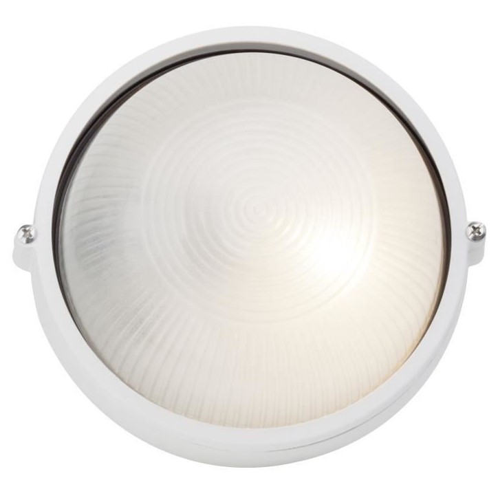 Applique murale extérieure - BRILLIANT - SILVESTER - Verre et métal - Blanc - E27 - 1 x 60 W IP44 Applique murale extérieure - BRILLIANT - SILVESTER - Verre et métal - Blanc - E27 - 1 x 60 W IP44