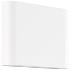Applique murale extérieure - BRILLIANT - WELBIE - Métal et verre - Blanc - LED intégrée 7 W