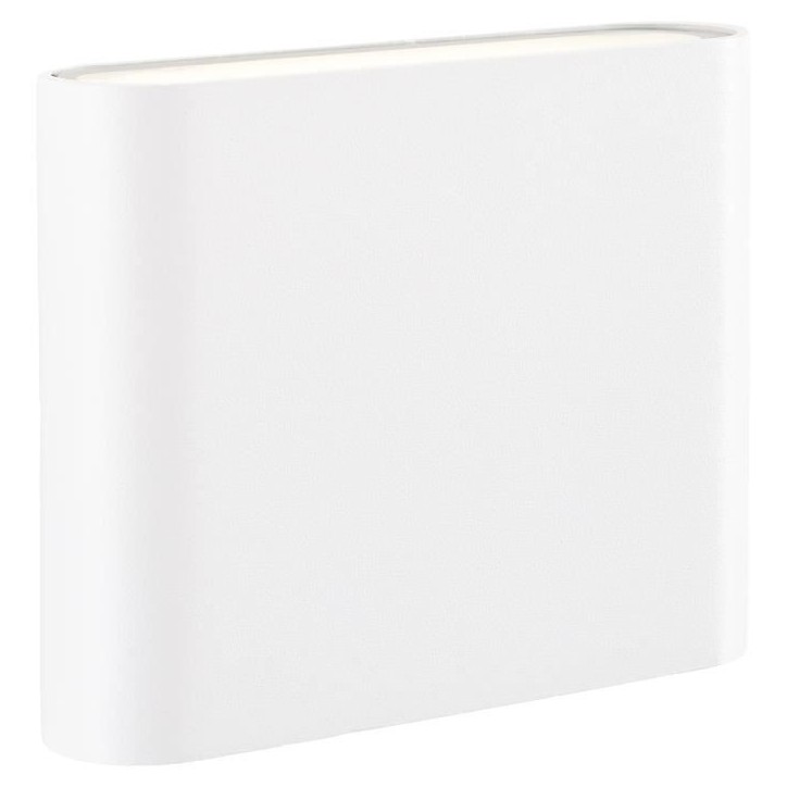 Applique murale extérieure - BRILLIANT - WELBIE - Métal et verre - Blanc - LED intégrée 7 W